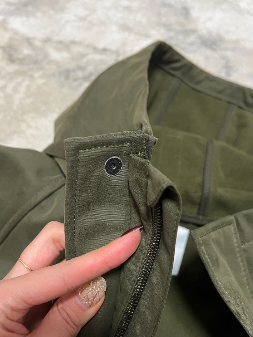 ★美品★spick & span ボンディング フーデッドコート　38