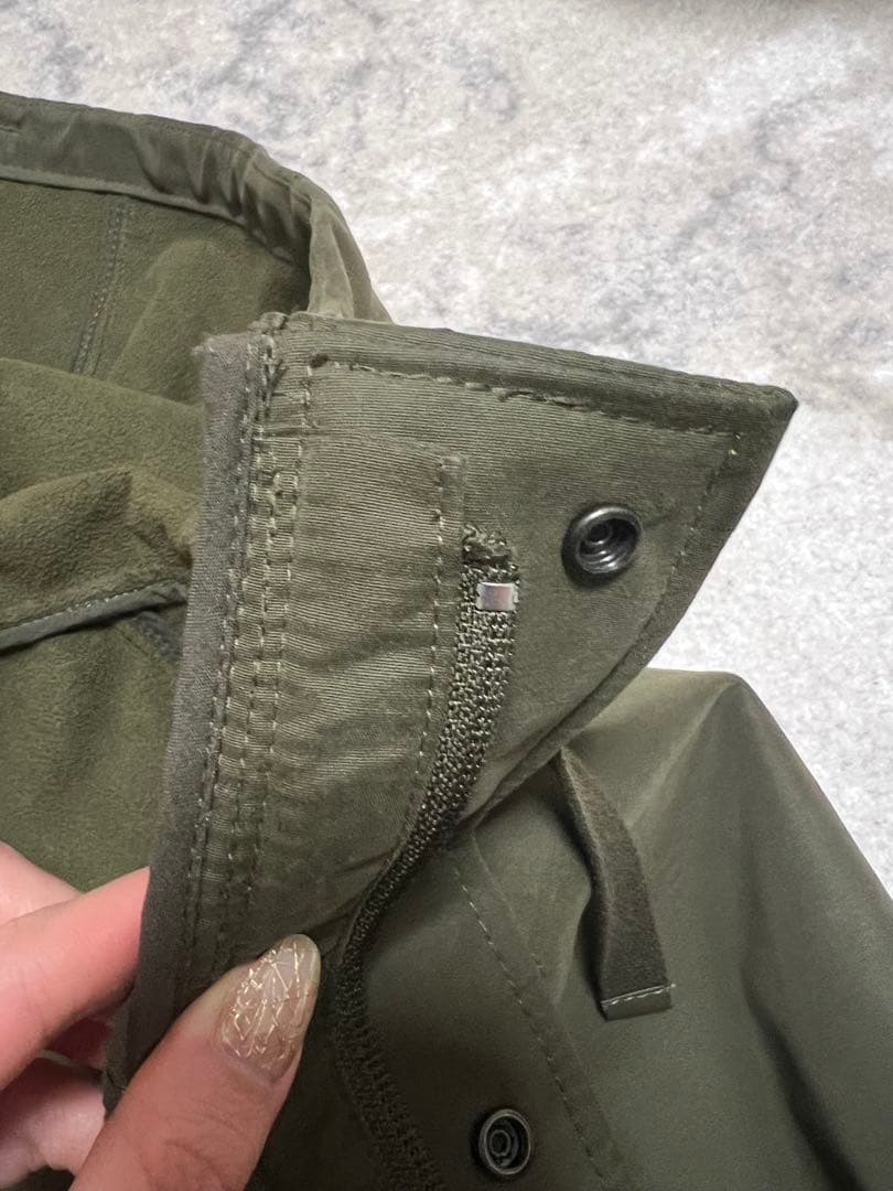 ★美品★spick & span ボンディング フーデッドコート　38