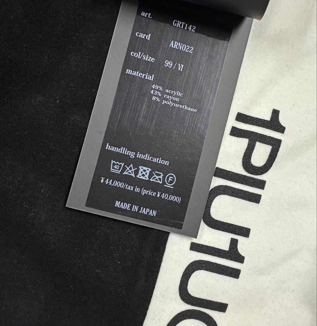 ウノピュウ L/S MOCK NECK STRIPE メンズXL 黒