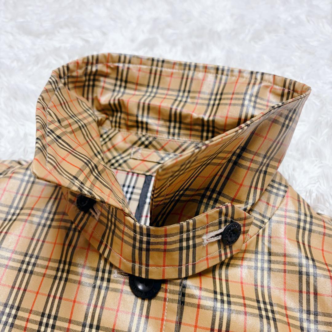 超希少　極美品　バーバリー ステンカラーコート　レインコート　ノバチェック　総柄