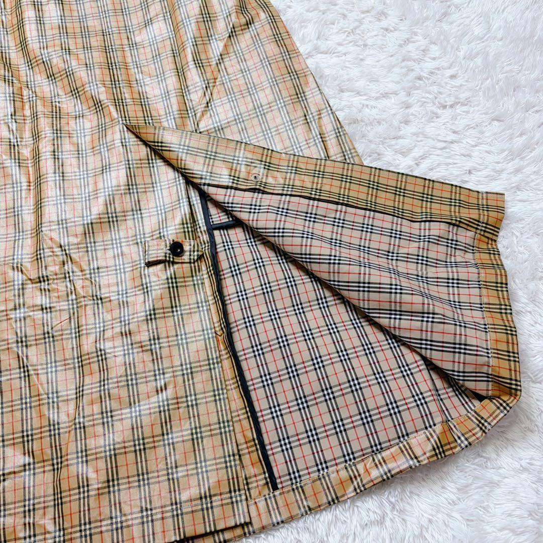 超希少　極美品　バーバリー ステンカラーコート　レインコート　ノバチェック　総柄