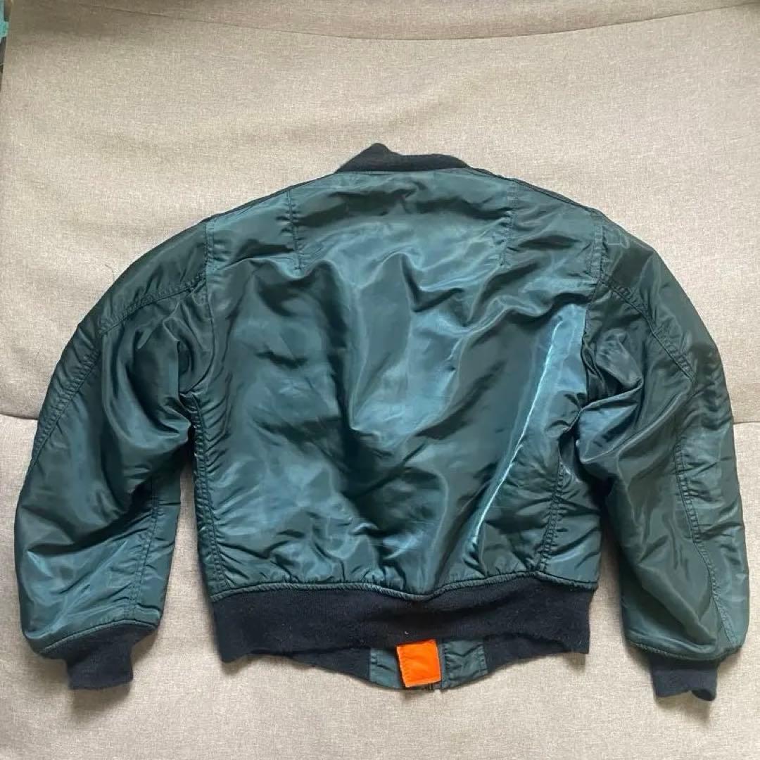 80's90's ミリタリー フライトジャケット MA-1 ネイビー アメリカ製