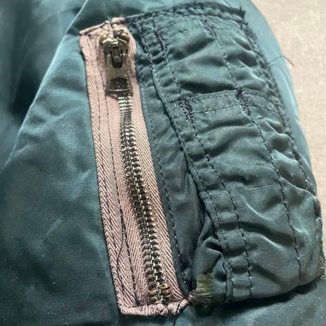 80's90's ミリタリー フライトジャケット MA-1 ネイビー アメリカ製