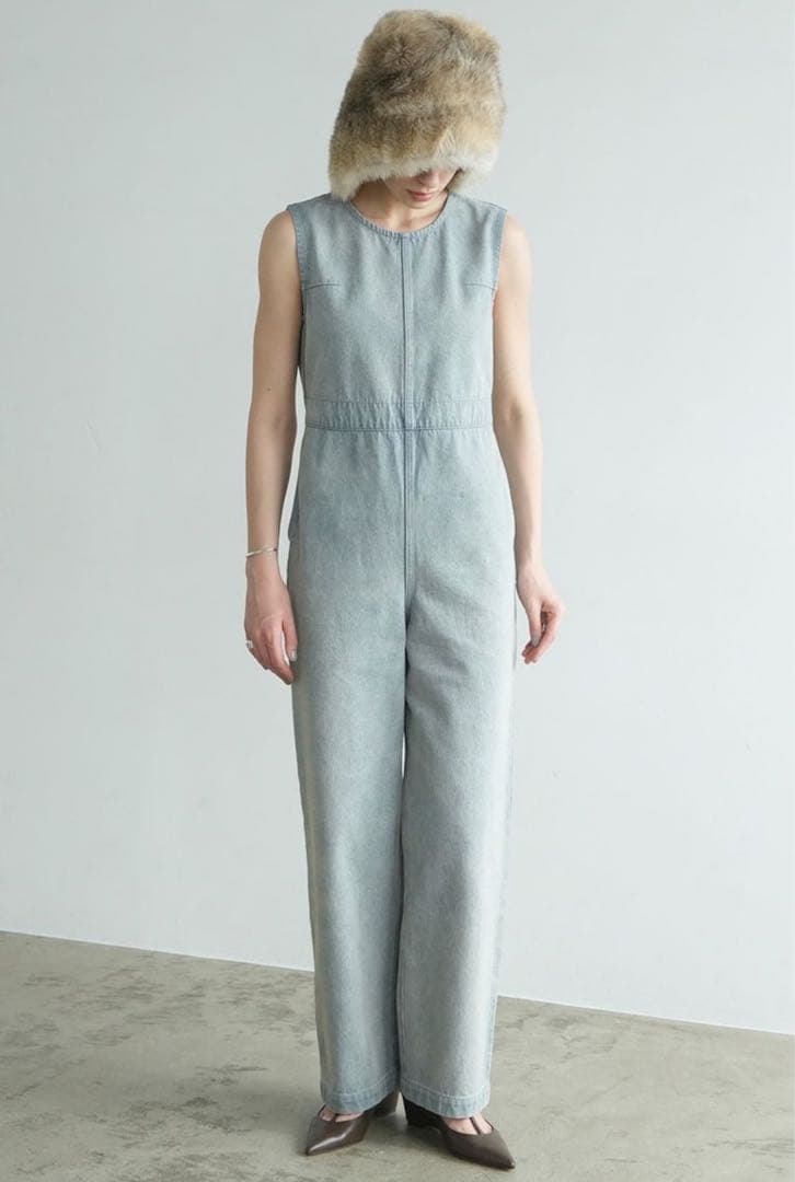 サロペット・オーバーオール・オールインワン CLANE back open denim all in one