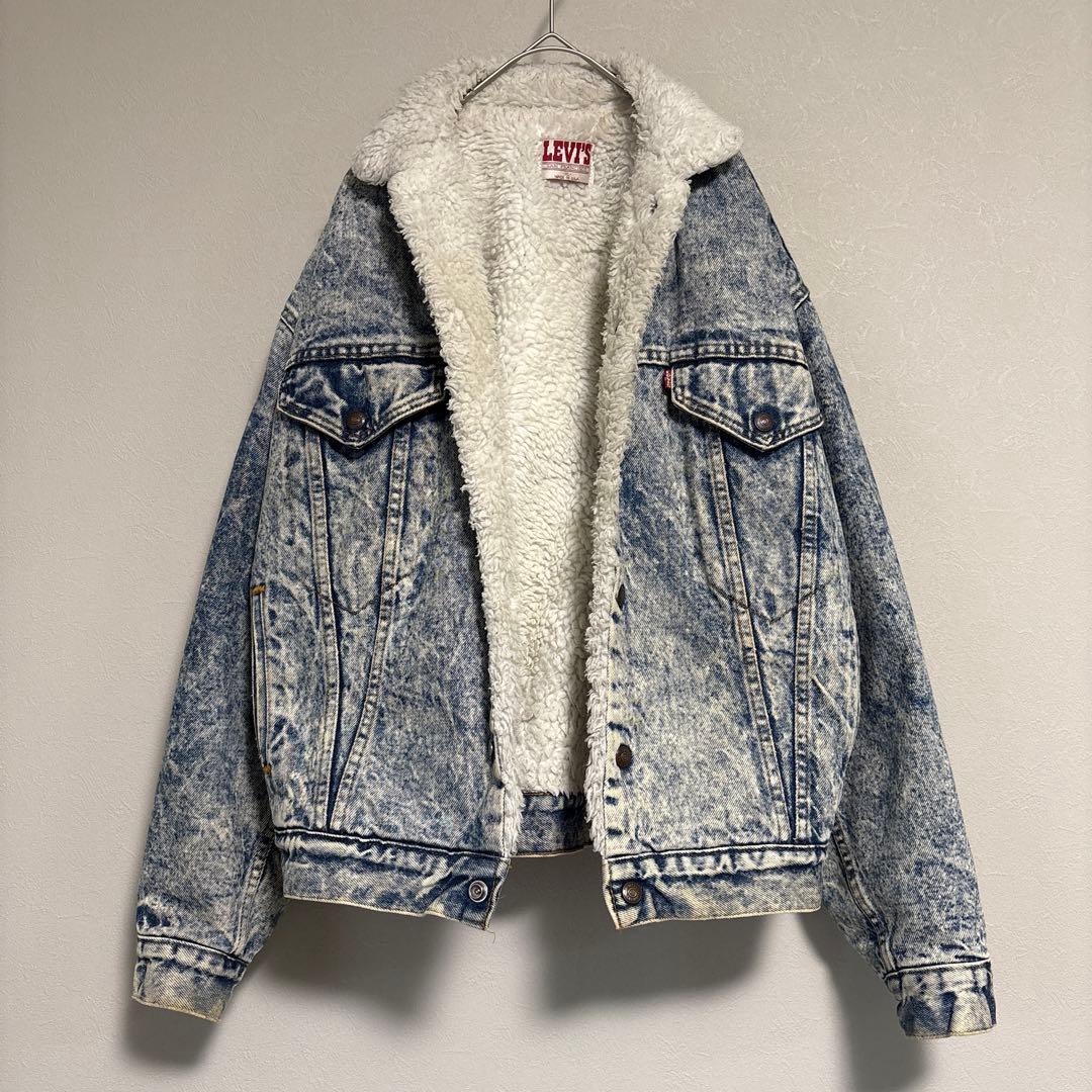［りなりな］レア品 80s Levi’s デニム ボアジャケット 短丈
