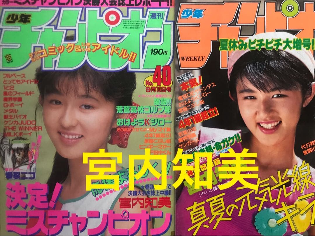 週刊少年チャンピオン1989/1990 宮内知美