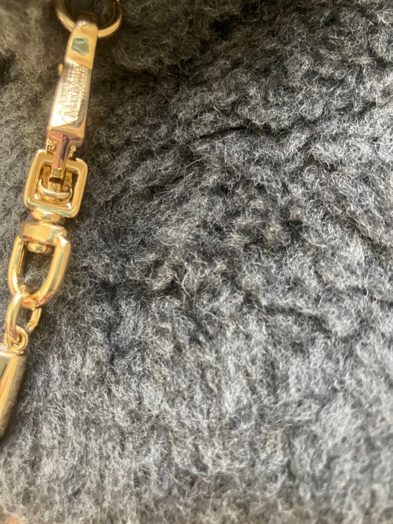 年末まで値下げ中☆未使用☆MaxMara グレー ファー ミトンテディシリーズ