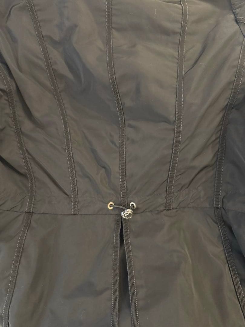 MONCLER 極美品 ブラック フードやロゴ付き ロングマウンテンパーカー 2