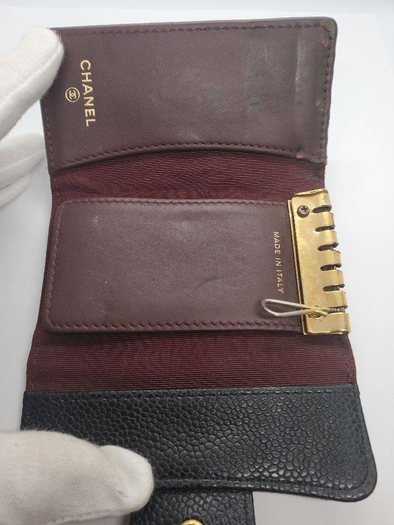 大好評‼️CHANEL シャネル　マトラッセ　4連キーケース　ブラック