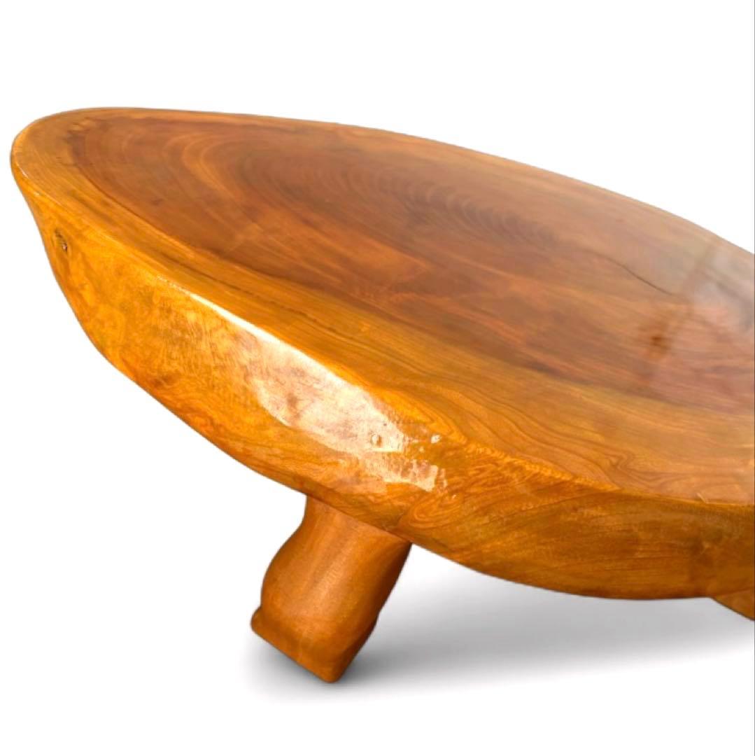 希少✨ 天然木 一枚板 座卓 ローテーブル 昭和レトロ 切株