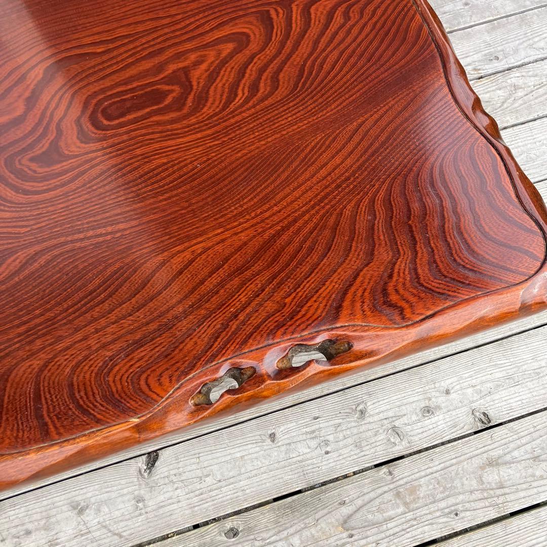 昭和レトロ 一枚板風 木製座卓 脚付き センターテーブル ローテーブル ちゃぶ台