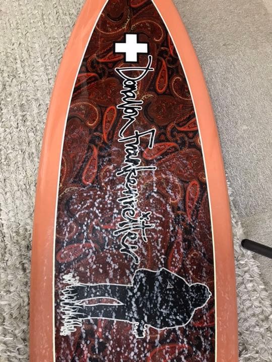 ドノヴン フランケン　レーター　デザイン　，ドック，サーフボード