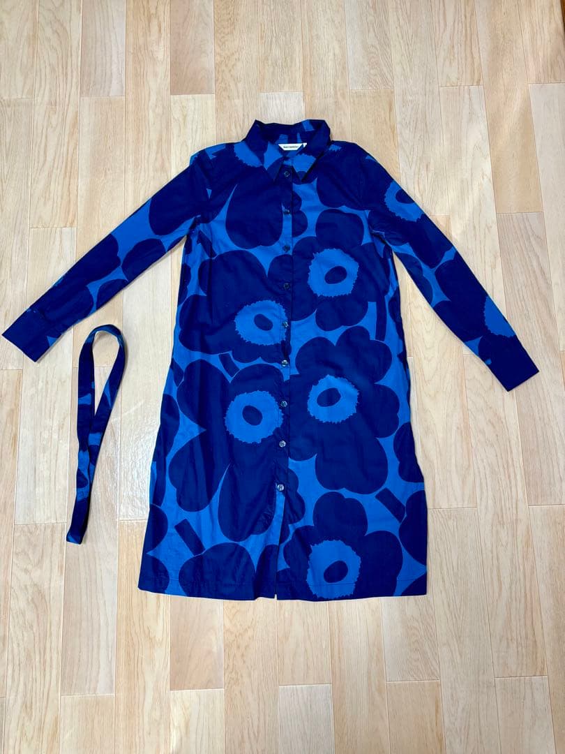 marimekko ウニッコ　シャツワンピ