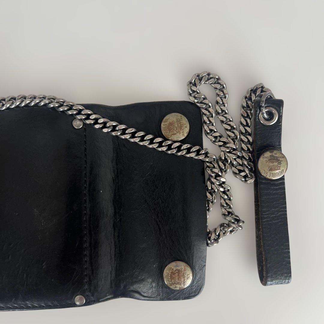 RRL 黒レザー二つ折り財布