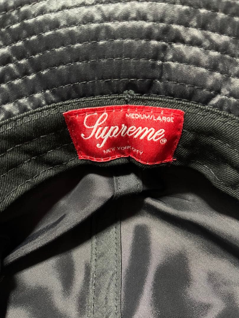 supreme 帽子　バケットハット 黒　ブラック