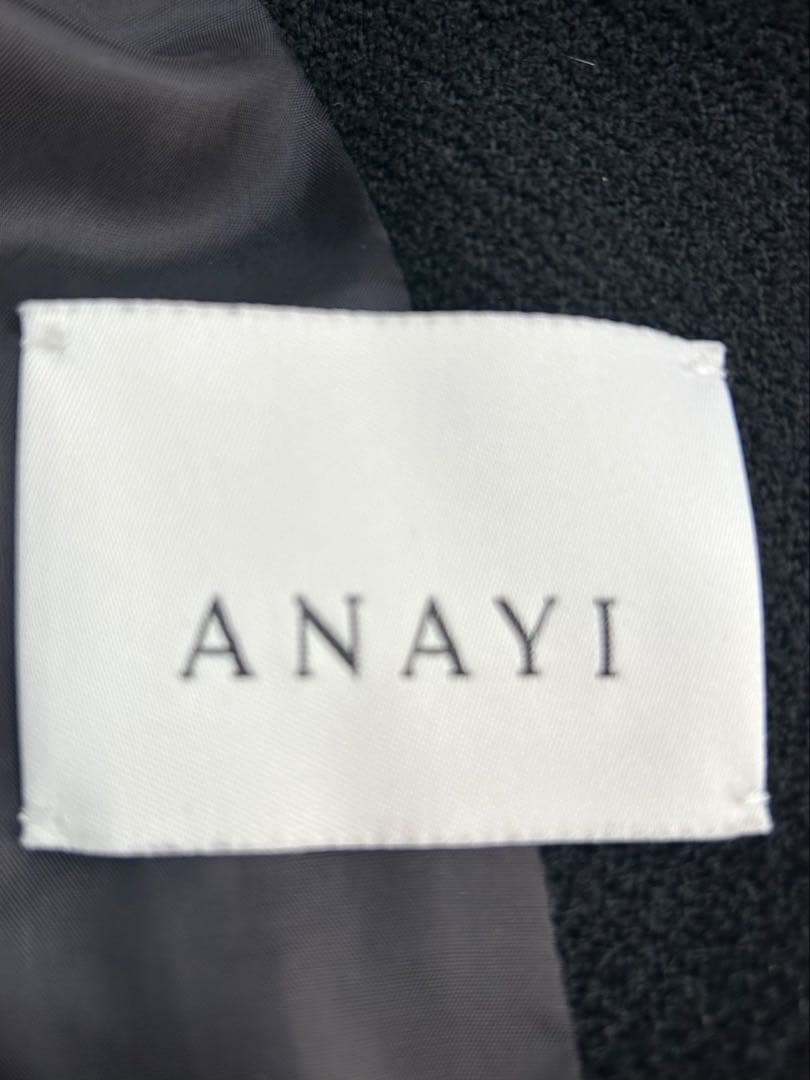 アナイ　ANAYI リングツィードダブルジャケット　紺ブレ　キレイめ