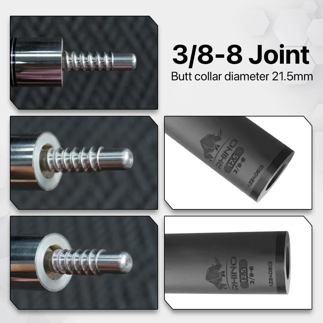 ※2月中旬入荷　Rhino ラジアル12.9mm ビリヤード カーボン シャフト