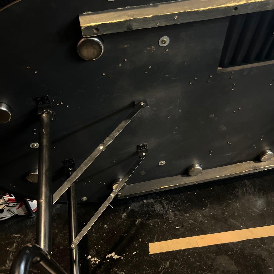 引き取り限定　折りたたみ脚式ポーカーテーブル 10人用　要羅紗張替え