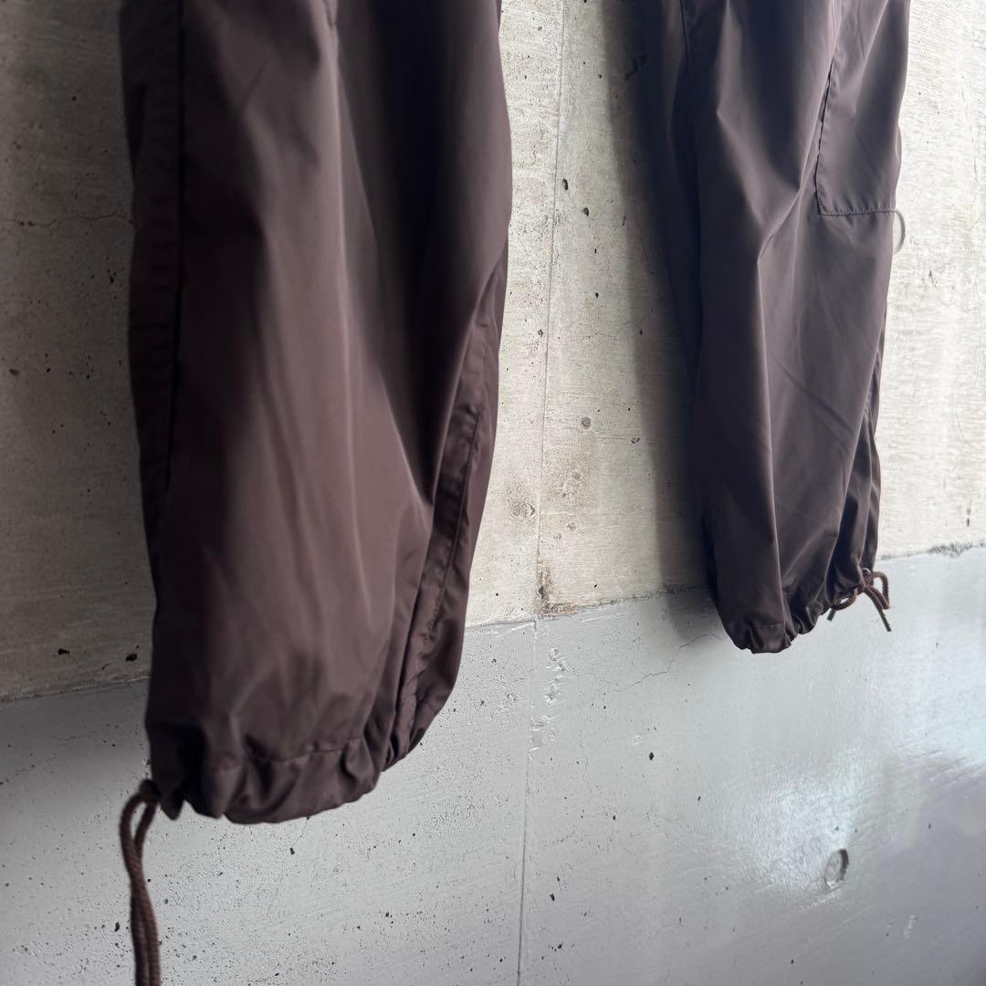 AURALEE LIGHT NYLON FATIGUE PANTS ブラウン 1