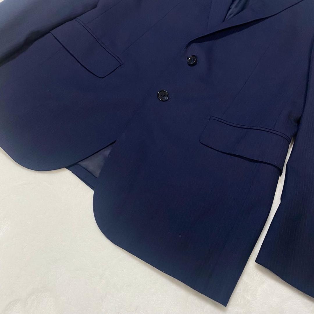 ユナイテッドアローズ スーツ セットアップ ストライプ ネイビー