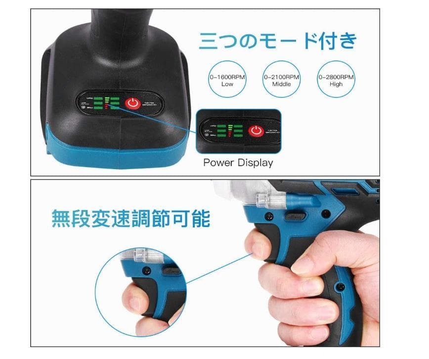 １台3役 インパクトドライバー/インパクトレンチ/正逆転両用/インパクトドリル