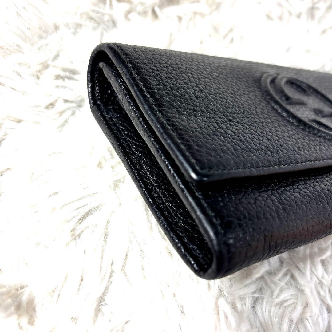 s*3様 ✨美品✨グッチ✨GUCCI 長財布　ソーホー ブラック　インターロッキ