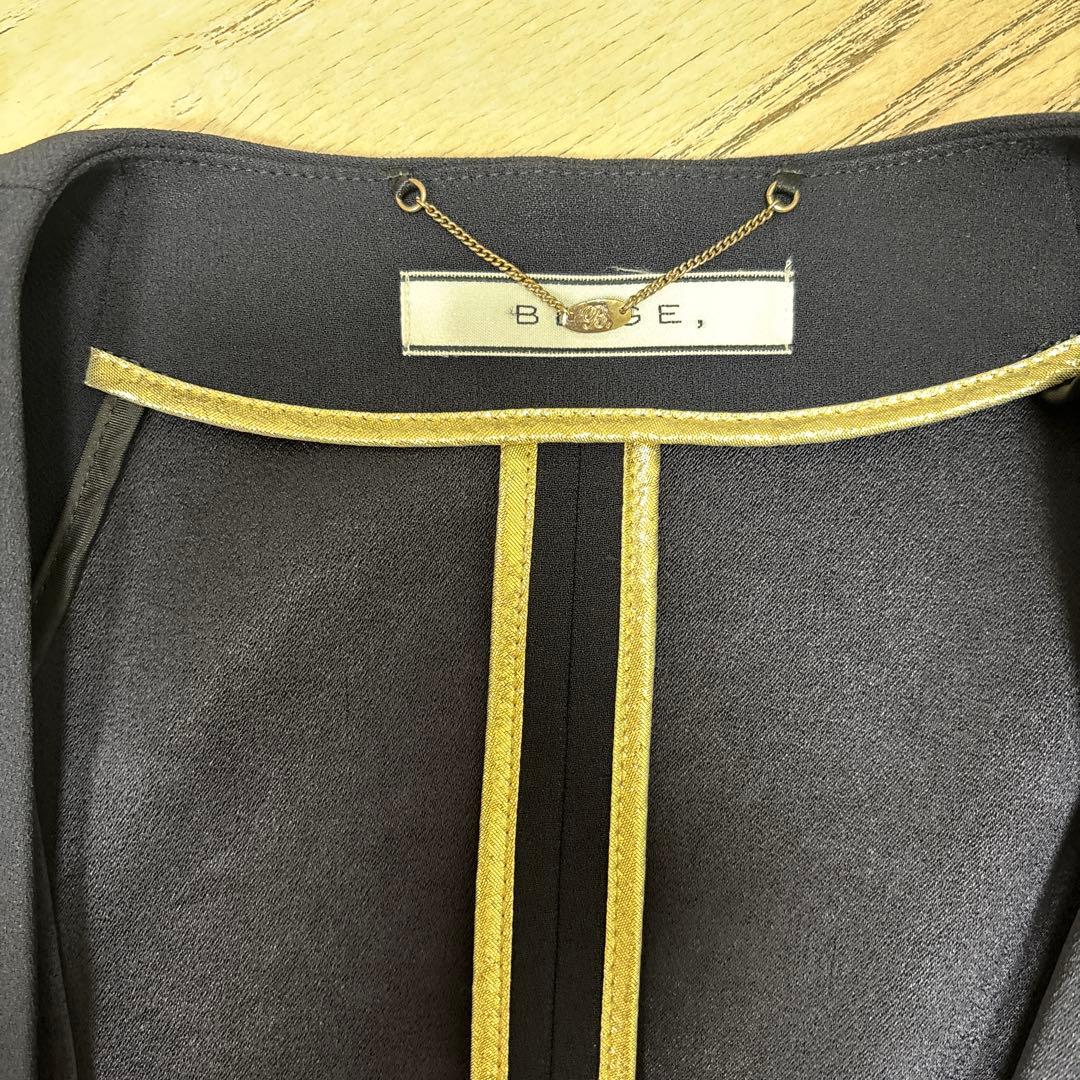 BEIGE ベイジ　CINDY シンディ　ダブルカラージャケットスーツ　ネイビー