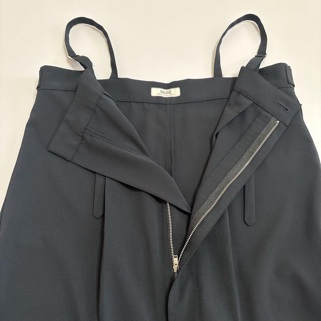 ジャーナルスタンダードレサージュ ライトトロサスペンダーパンツ ブラック 36