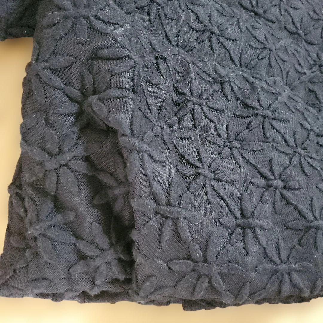 COMME des GARCONS 刺繍ダウンジャケット 黒