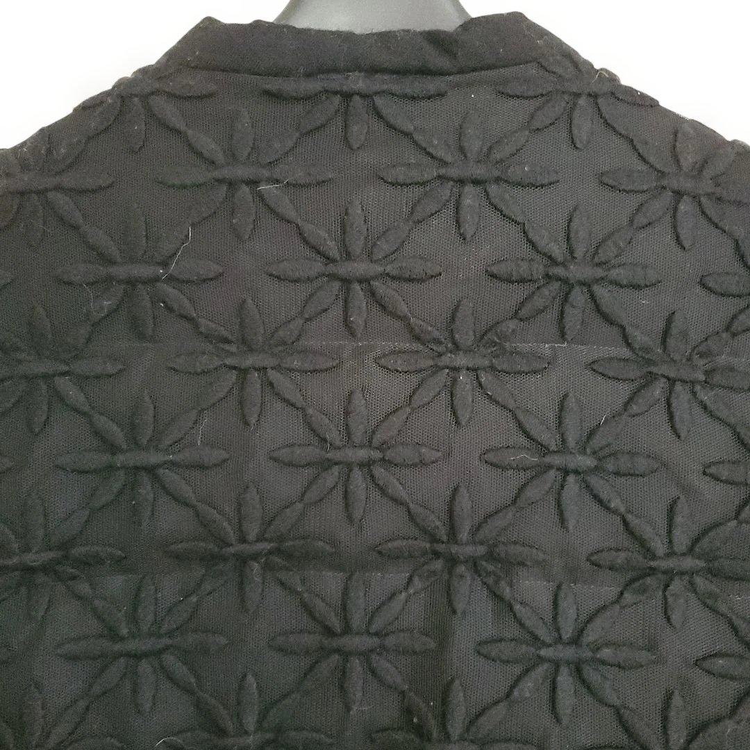 COMME des GARCONS 刺繍ダウンジャケット 黒