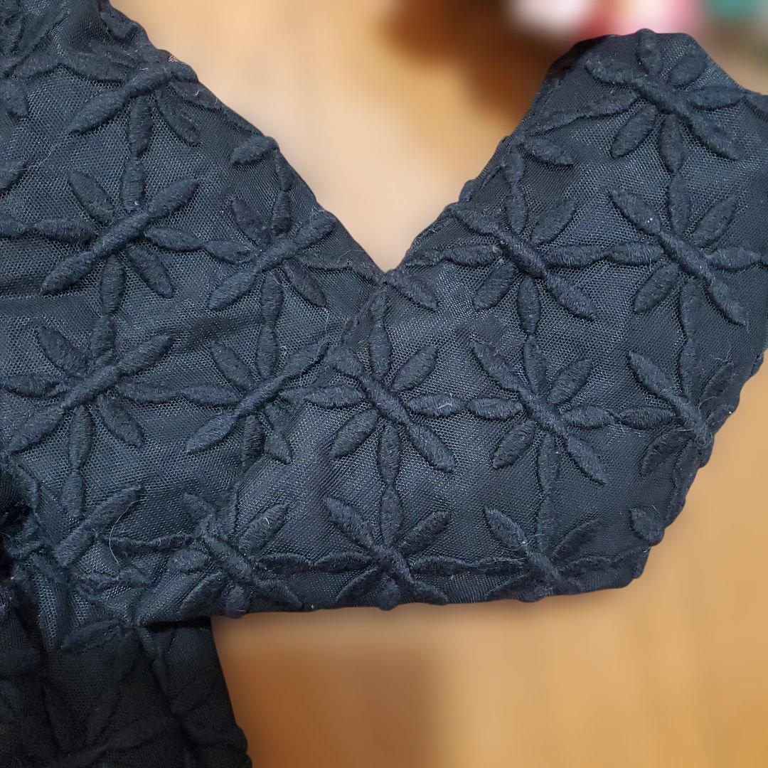 COMME des GARCONS 刺繍ダウンジャケット 黒