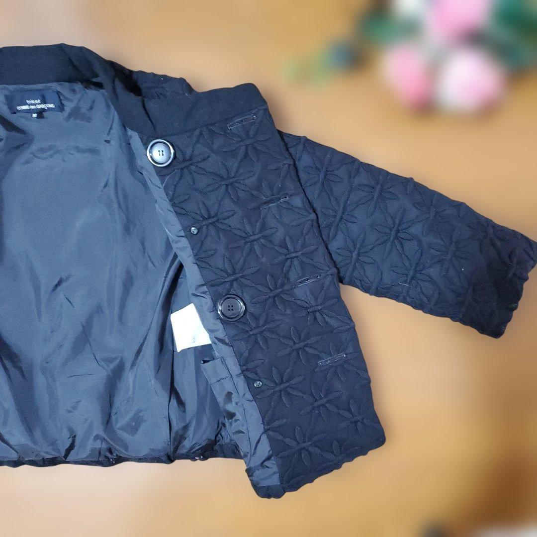 COMME des GARCONS 刺繍ダウンジャケット 黒