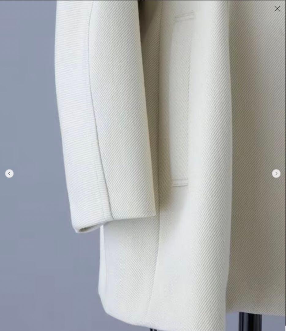 ブラミンク　BLAMINK オープンカラーコート　38 新品未使用