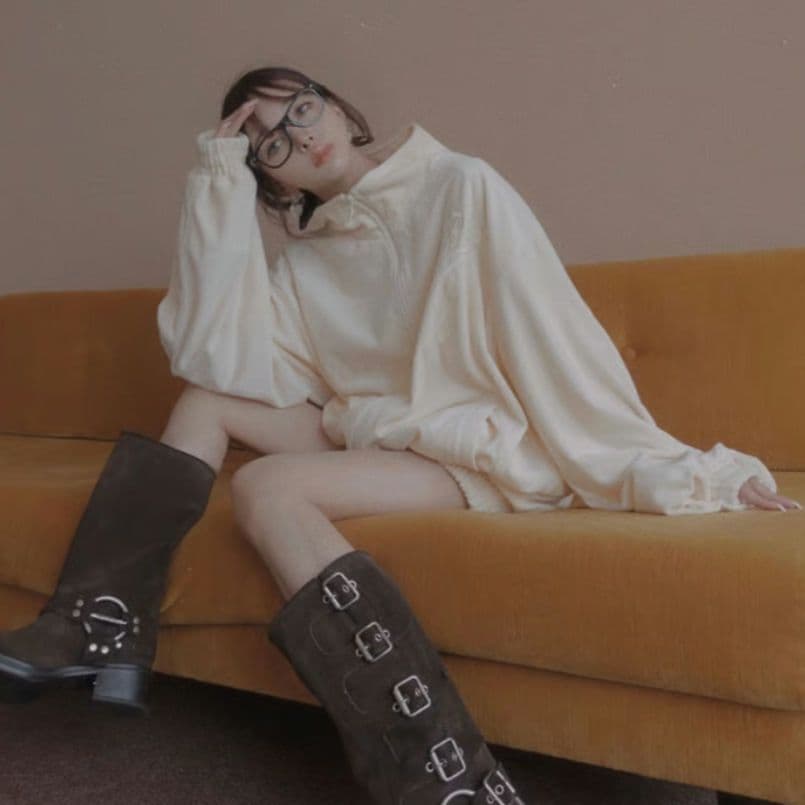 2023AW 完売品 FICTION TOKYOベロアトラックジャケット