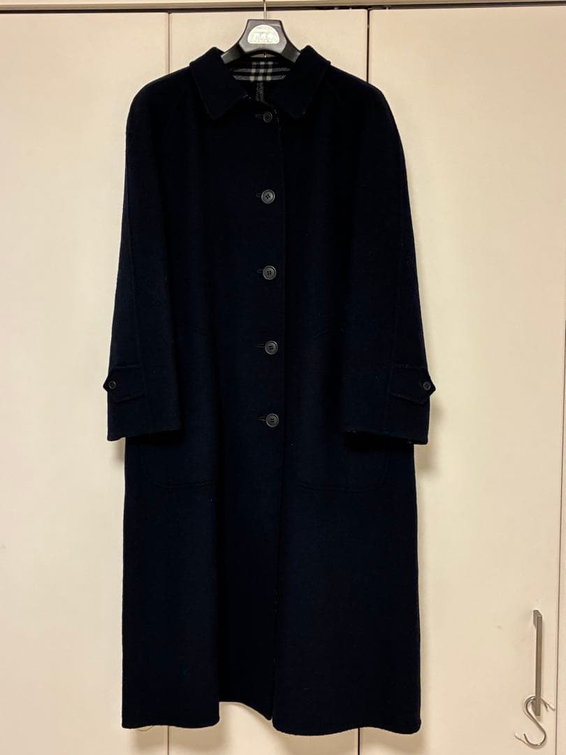 BURBERRY リバーシブル 80sヴィンテージ ウール ロングコート