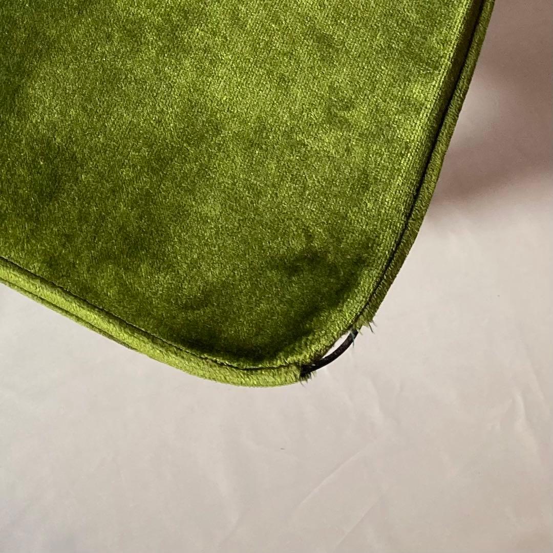 NAGANOINTERIOR 椅子 チェア vintage ベロア緑　2個セット