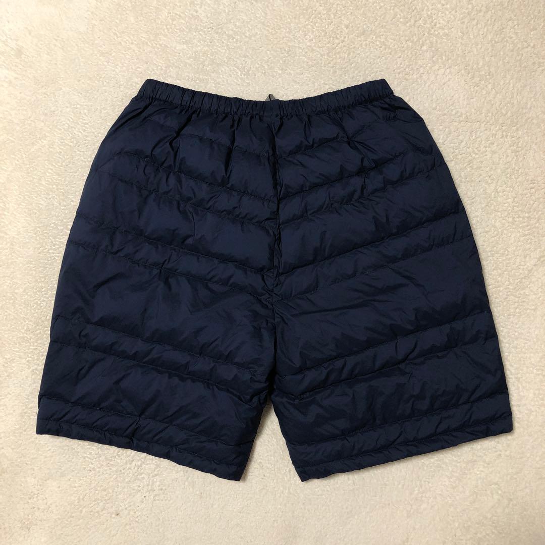 美品　ザノースフェイス　サンダーショーツ　ダウンショーツ　ネイビー　XL