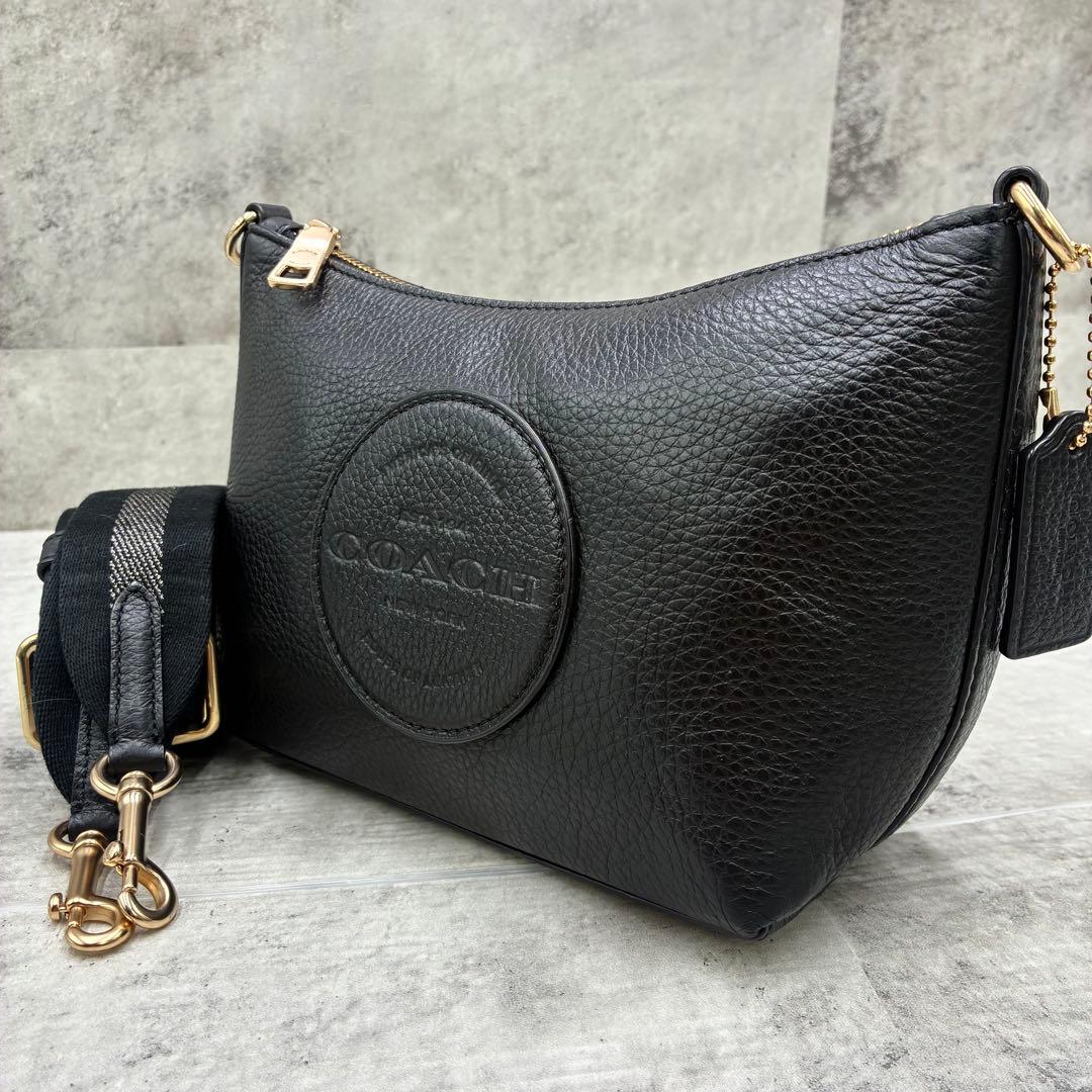 ✨美品✨コーチ　ショルダーバッグ 2way デンプシー　レザー　ブラック