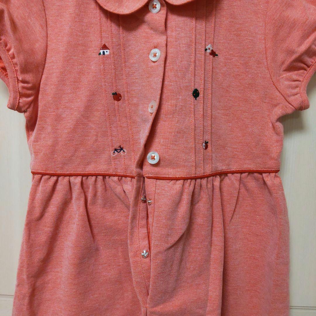 【新品未使用タグ付き】ファミリア　赤　夏用　ワンピース　120cm　綿100%