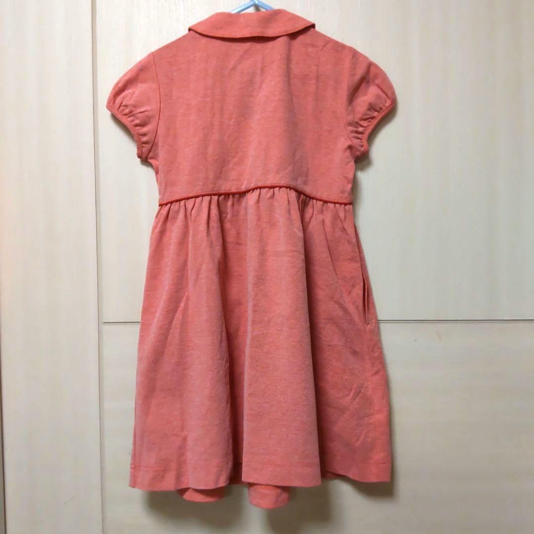 【新品未使用タグ付き】ファミリア　赤　夏用　ワンピース　120cm　綿100%