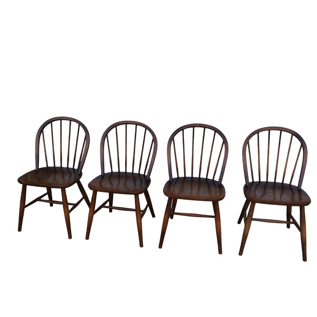 【美品】飛騨産業　ウィンザーチェア　フープバック　2脚セット