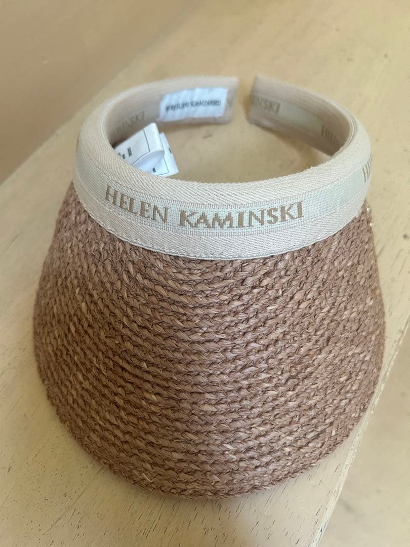 HELEN KAMINSKI ブラウン ビーチバイザー