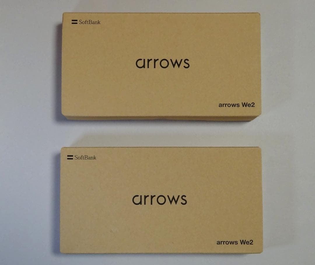 値下げしました!!【新品未使用】arrows We2 ホワイト 2台セット
