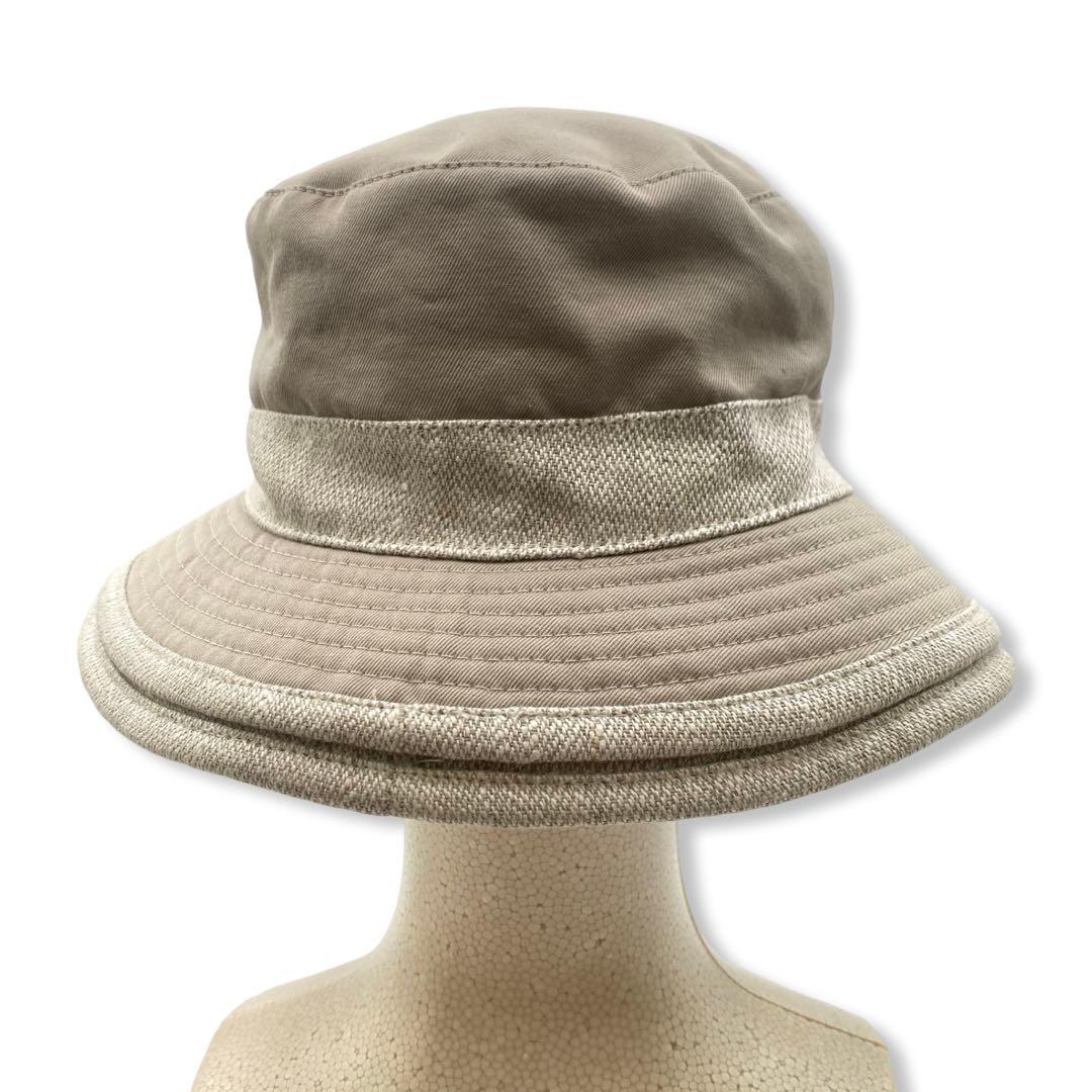 美品　エルメス　MOTSCH　モッチ　ハット　サイズ５６　ベージュ系