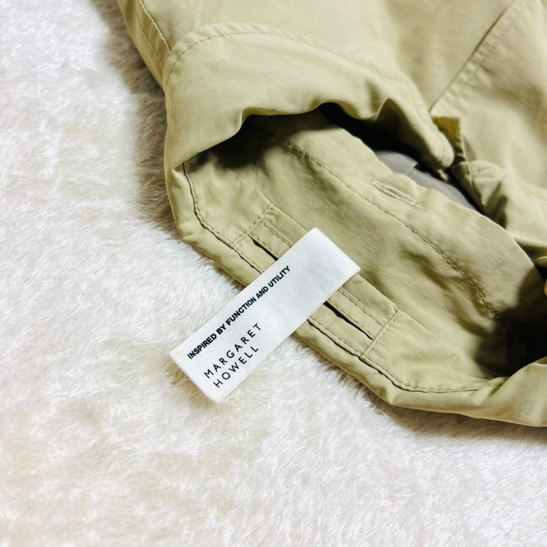 【MHL.】 コットン ナイロン ステンカラーコート ダウンライナー付き