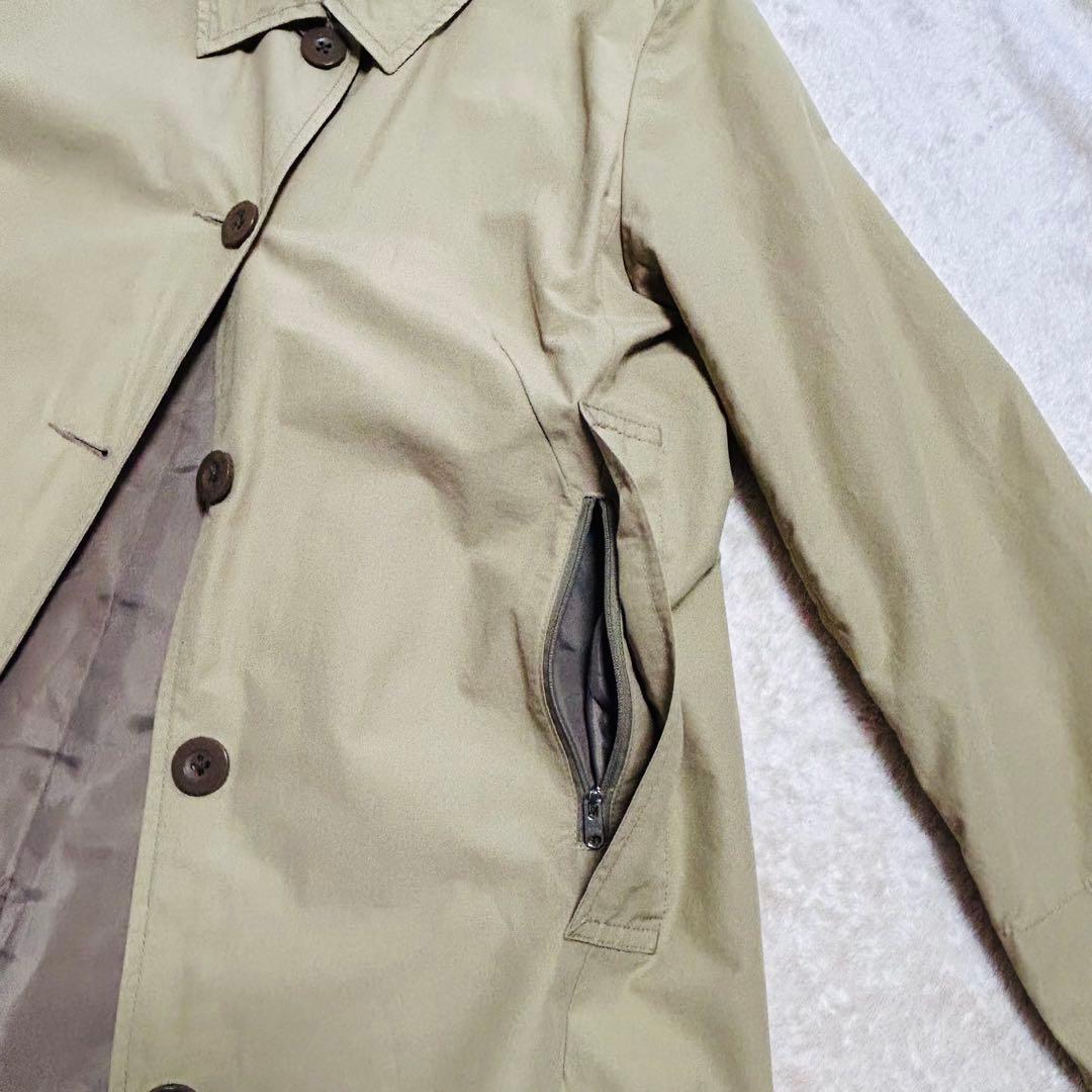 【MHL.】 コットン ナイロン ステンカラーコート ダウンライナー付き