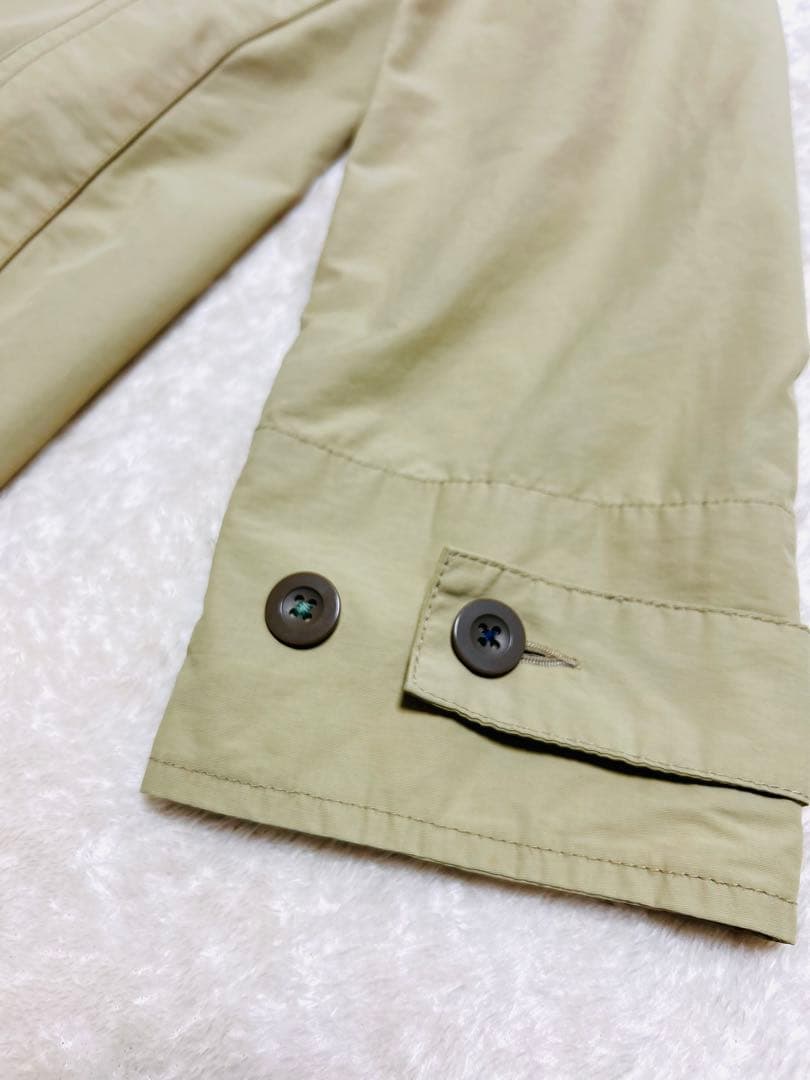 【MHL.】 コットン ナイロン ステンカラーコート ダウンライナー付き