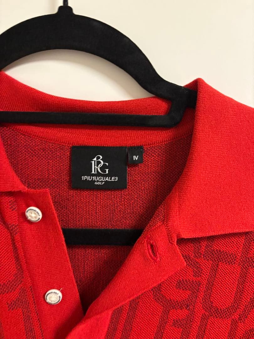 1PUGLIALE3 レッド ポロシャツ IV