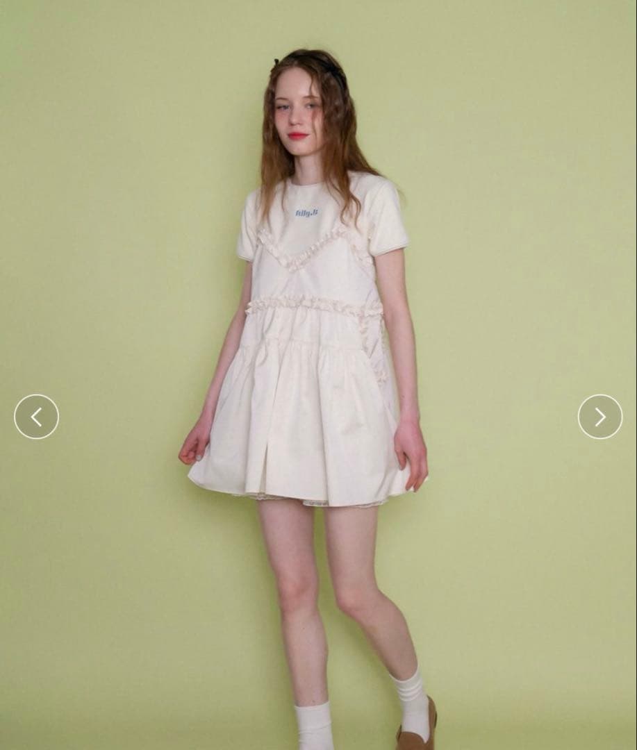 ワンピース ALLISON BROWN Fairy Frill Mini Dress