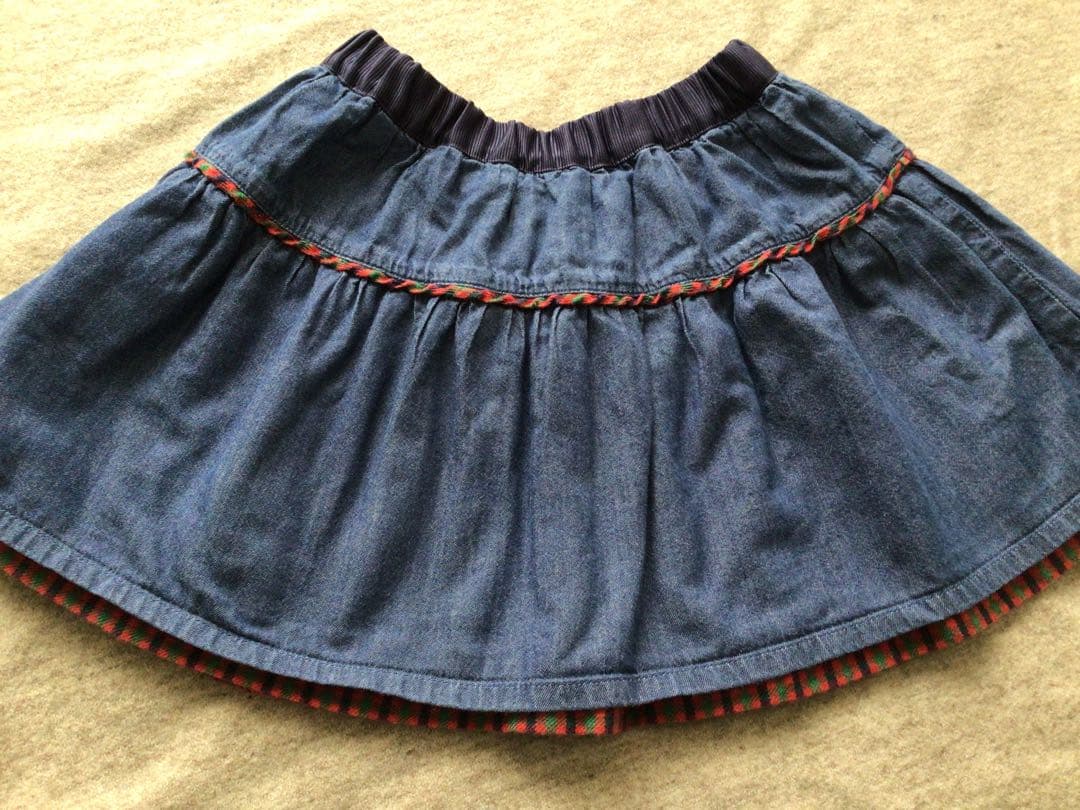 【美品】ファミリア　3点セット　リバーシブルスカート、カットソー　ボレロ　110